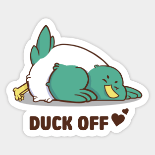 duck off Sticker